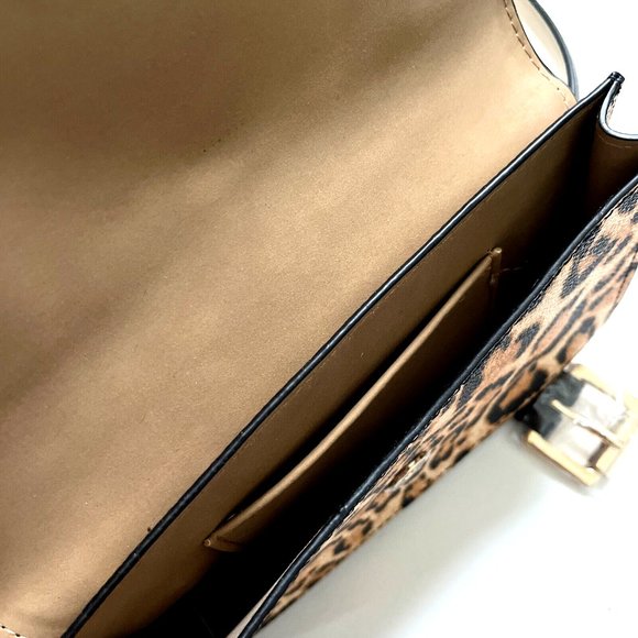 Michael Kors Leopard Print Belt Bag Fanny Pack Saffiano Leather L XL NWT main image 5